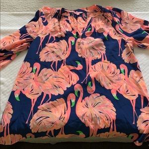 Lilly Pulitzer Elsa Silk Top  Gimme Some Leg